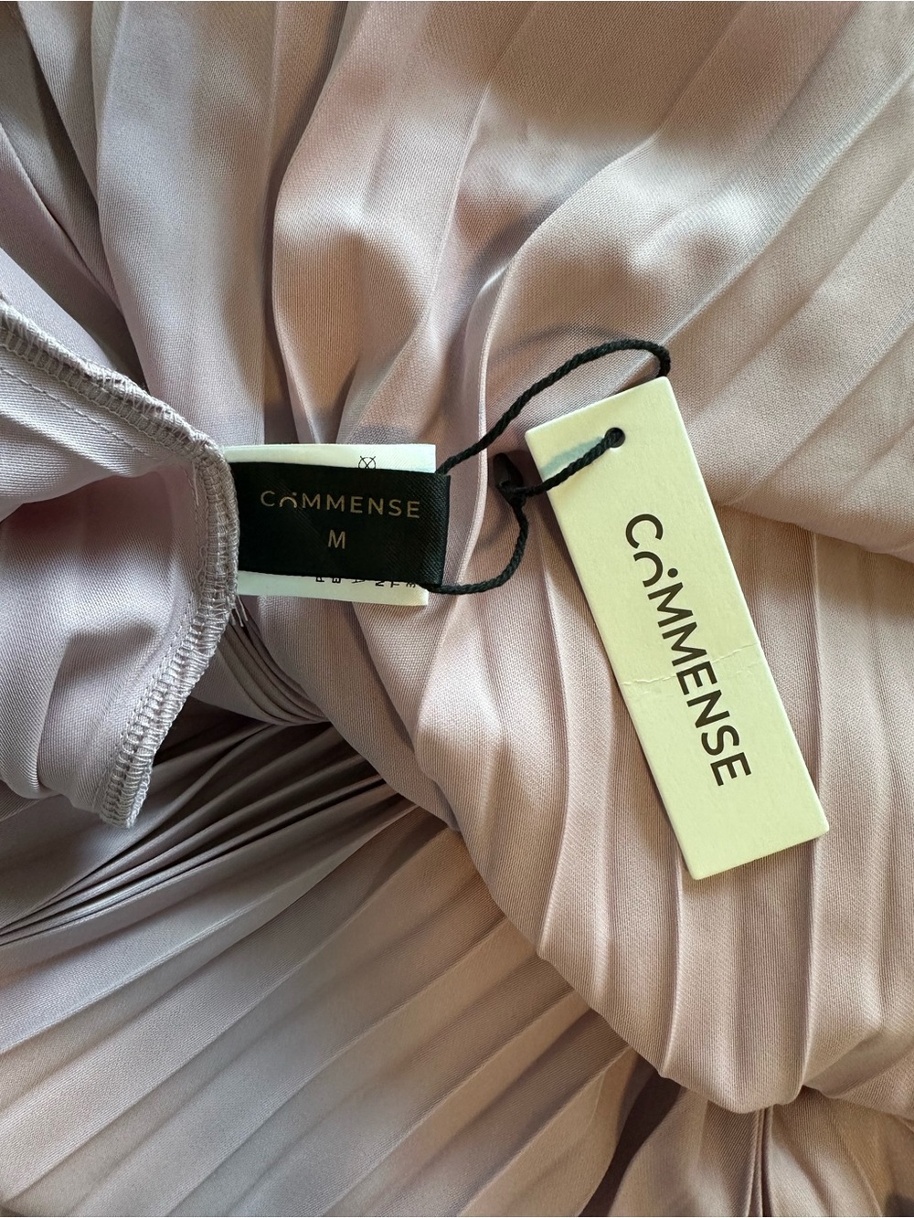 NWT Commense Dusty Rose Pleated Dress - Medium - Picture 5 of 5